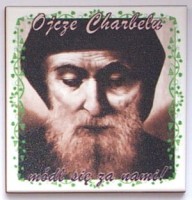 Święty Charbel (Szarbel) (płytka ceramiczna)