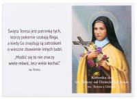 Koronka z modlitwą do św. Teresy - NOWY WZÓR