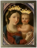 Obraz Matki Bożej Ufających (w ramce 24x18 cm)