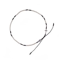 Różaniec na rękę z medalem św. Benedykta (srebrny lub złoty)