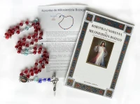 ZESTAW: Koronka i nowenna do Miłosierdzia Bożego - książeczka i różaniec