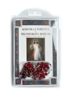 ZESTAW: Koronka i nowenna do Miłosierdzia Bożego - książeczka i różaniec