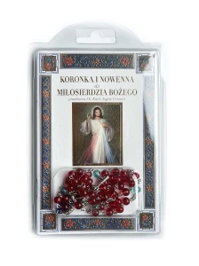 ZESTAW: Koronka i nowenna do Miłosierdzia Bożego - książeczka i różaniec