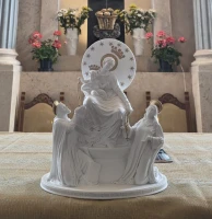 Duża figura Matki Bożej Pompejańskiej (40 cm)