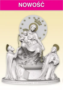 Duża figura Matki Bożej Pompejańskiej (40 cm)