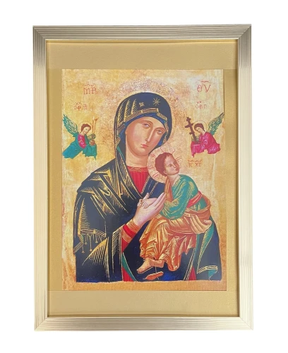 Obraz Matki Bożej Nieustającej Pomocy (w ramce 32x23,5 cm)