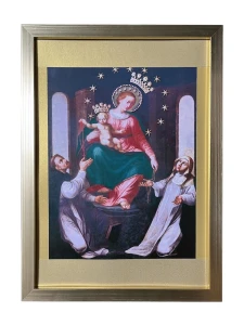 Obraz Matki Bożej Pompejańskiej (w ramce 32x23 cm) - oryginalny