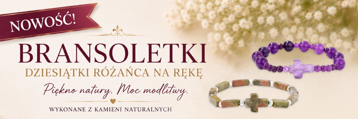 Dziesiątki różańca bransoletki z kamieni